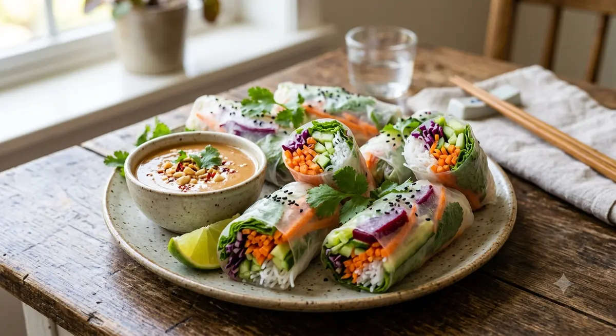 Vegetable Rice Paper Rolls